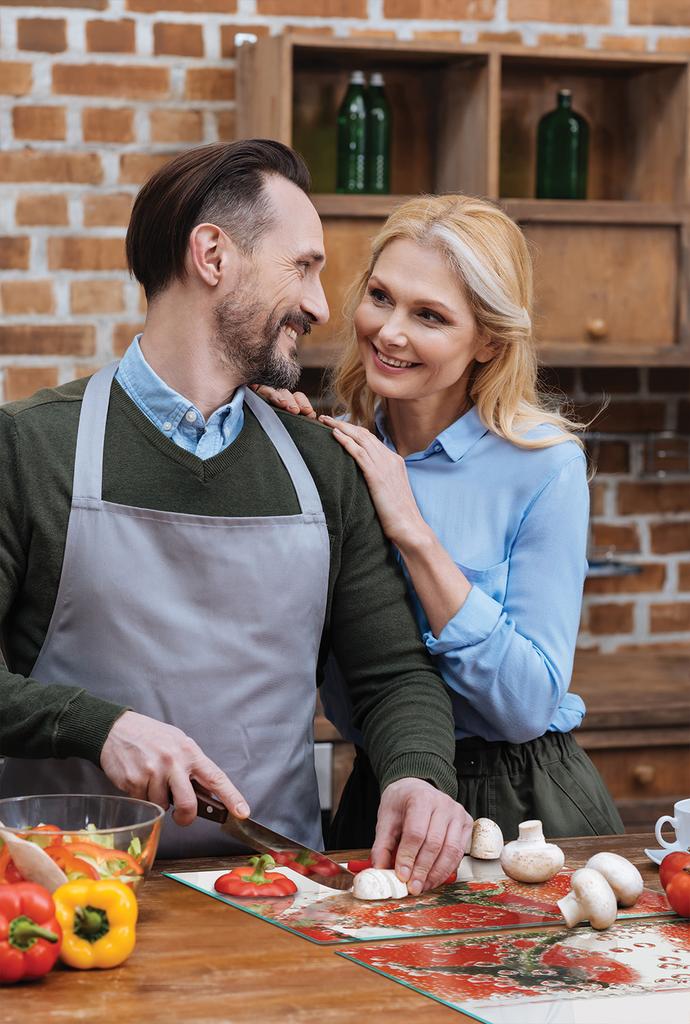 SZKLANA PŁYTA OCHRONNA NA KUCHENKĘ 90x52 POMIDOR