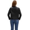 Women’s Leather Suede Jackets Faux Leather Fleece Lined Zip Up Motorcycle Coats Bomber Jacket Fashion Street Wear