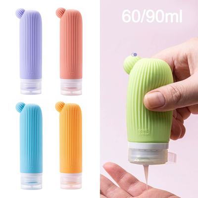 Quetschbare wiederbefüllbare Silikonflaschen Sichtbares Design Shampoo Unterverpackung Lotion Behälter Reise