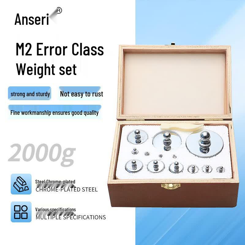 M2 Class Chrome-Plated Steel Calibration Weight Set