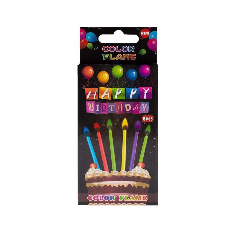 Color Flame Birthday Candles - Creative, Festive Atmosphere for Cakes and Parties