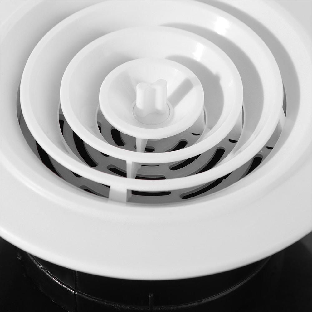 Adjustable Air Vent Extract Valve Grille White Ducting Ventilation Cover  Kitchen Bath