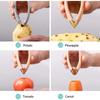 Pineapple Eye Corer Fruit Vegetable Knives Stem Remover Clip Strawberry Huller Peeler Stainless Steel Tweezers Kitchen Gadgets