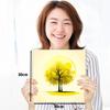 Golden City Tree Painting, Canvas Art, Good Fortune, Luck Enhancement, Feng Shui Art, Fantastic Tree, 30cm x 30cm Art Panel