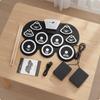 Drum Practice Pad with Pedals Portable Musical Instrument Digital for Students