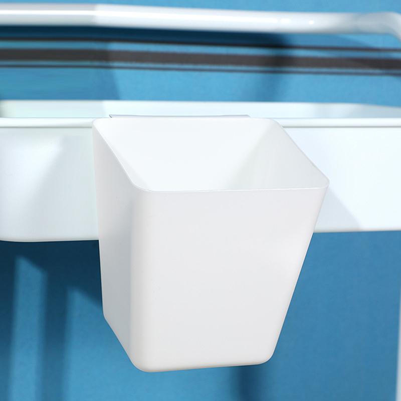 Салон красоты Мобильная тележка Подвесная корзина Инструмент для ухода за кожей Пластиковый ящик для хранения Кухня Ванная комната Мини-органайзеры Портативный контейнер белый