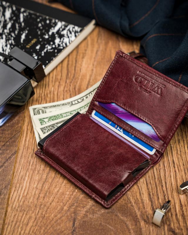 Small Leather Wallet with RFID Protection Stop - Always Wild