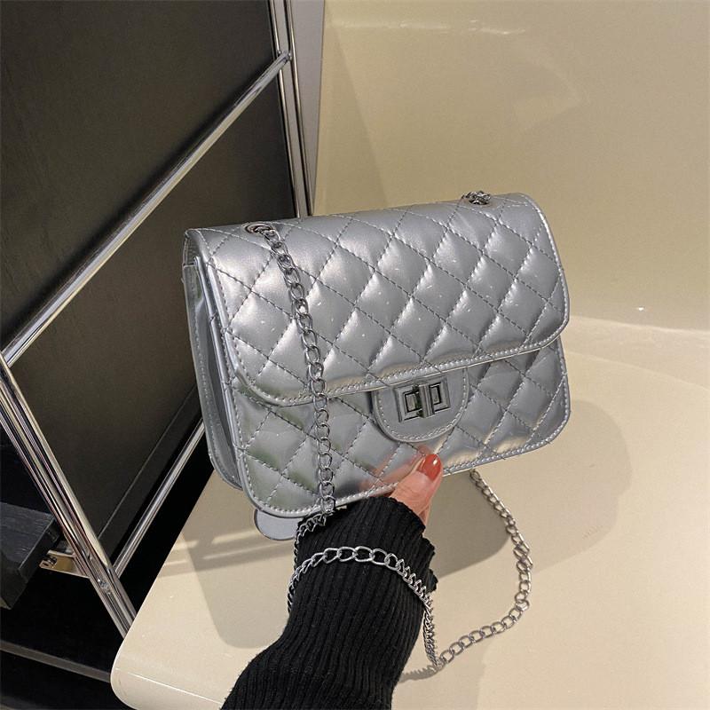 

Trendy Korean Style Mini Shoulder Bag For Women In Chic Black Or Pink Color срібний