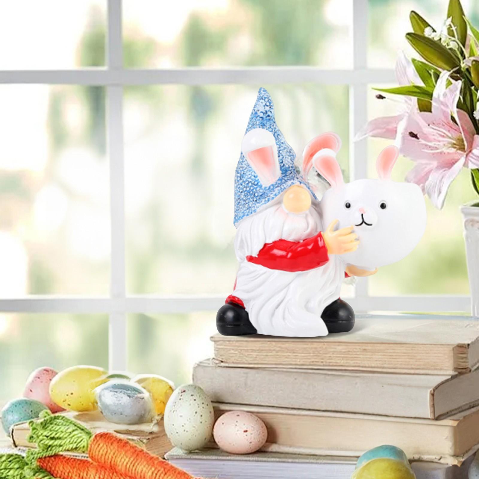 

Easter Rabbit Gnomes Shaped Resin Handicraft Eggshell Cute Dwarfs Resin Decorations Easter Party Supplies Home Decor One Size