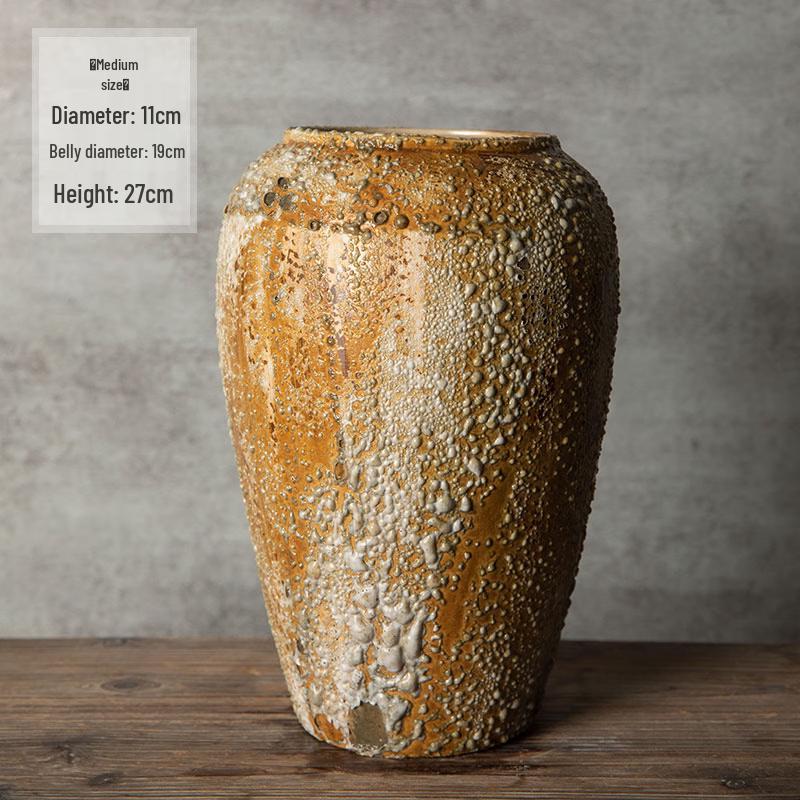 Handmade Cylindrical Ceramic Flower Vase