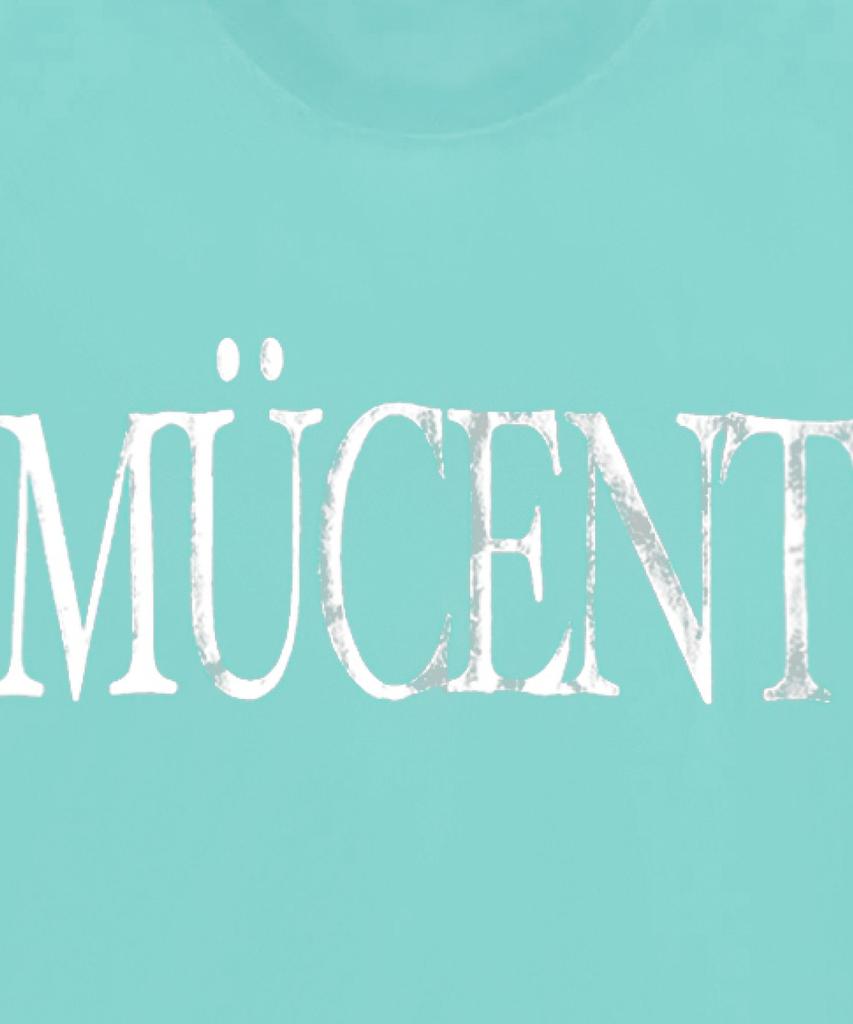 MUCENT Avix Vivid Mint Silver Print Slim Fit Short Sleeve T-Shirt