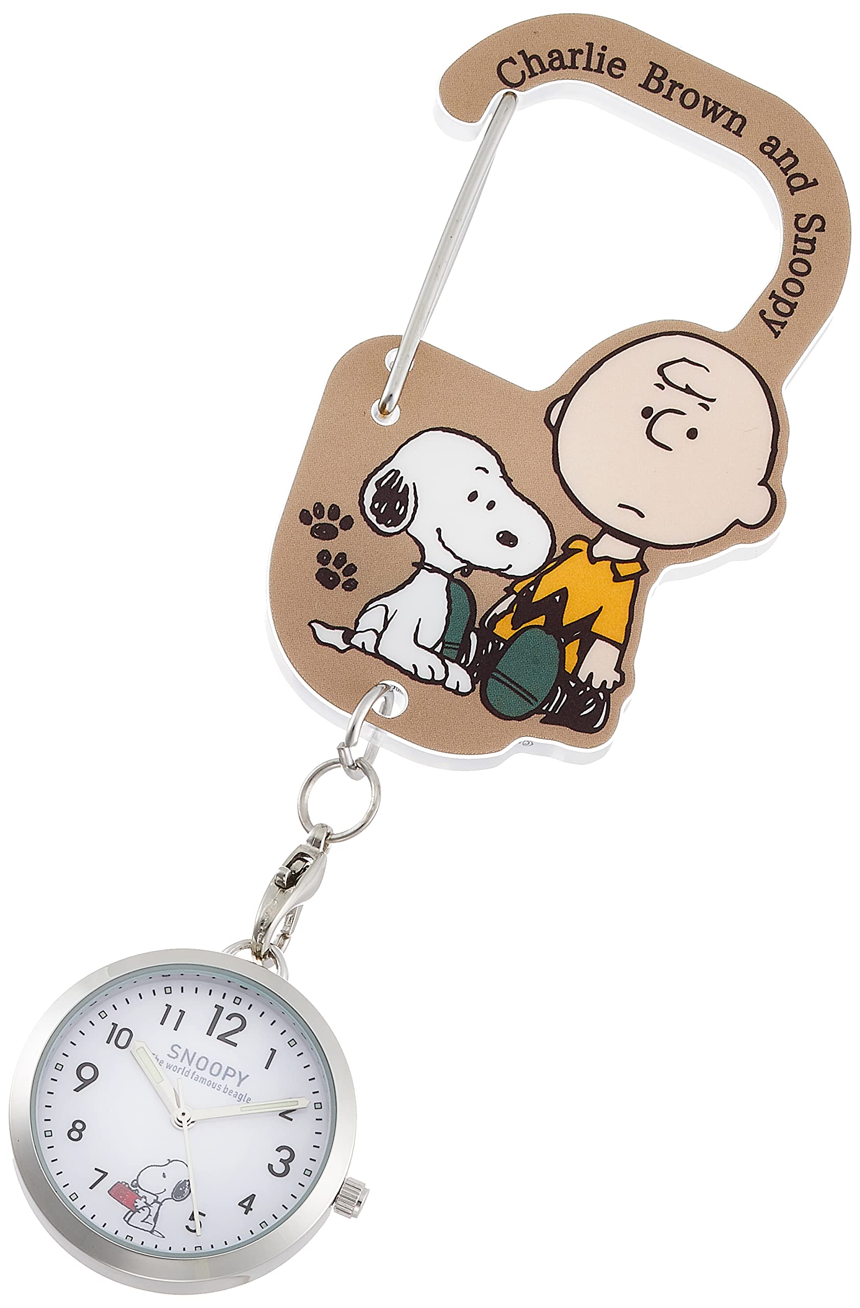 

Полевые часы-карабин Snoopy, коричневые, PNT022-4, женские