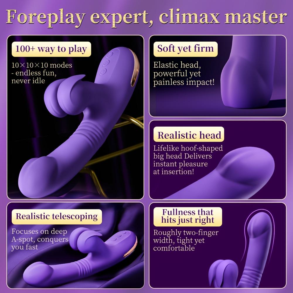 Female Masturbation Vibration Device G-Spot Clitoral Vibrator Vaginal Stimulation Massager 10 Vibration Mode Sex Toy for Adult Women