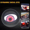 2pcs Car Decorative Headlight Dynamic Writing Wheel Eye Demon Eye Universal Modification Headlights Auto Supplies