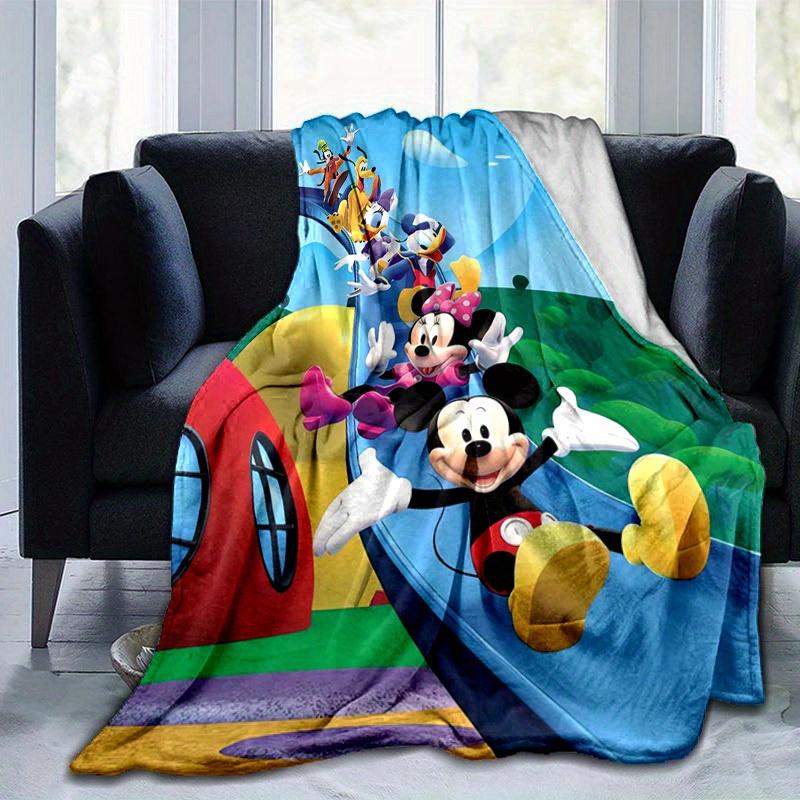1 ks, Dětská deka Mickeyho klubík Měkká a útulná přehoz pro fanoušky klasických postaviček Disney Perfektní dárek, Ideální do postele, na pohovku, na cesty, na kempování, do auta