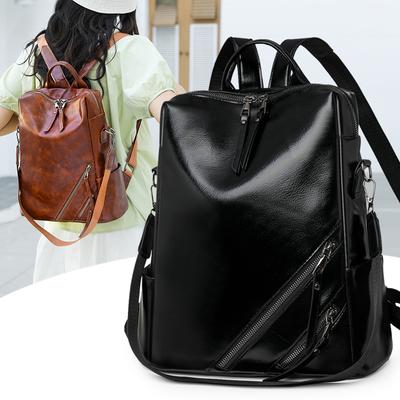 Damen Rucksack Retro Rucksack Multifunktionale PU Zeit Umhängetasche