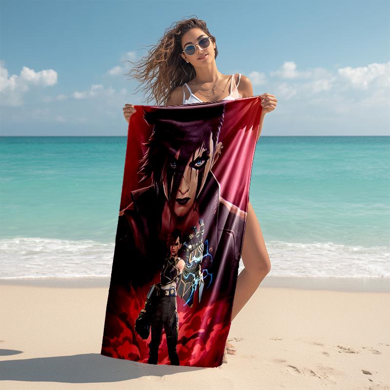 1pc Game Lol Beach Towel, Comfortable and Thick, and Swimming/Bath/Picnic/Camping Towel, Suitable for Seaside Beaches