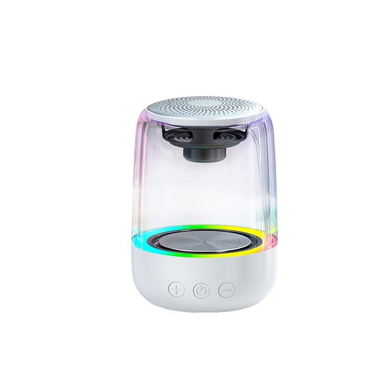 Portable Wireless Bluetooth Speaker with Colorful Night Light and Bass Stereo