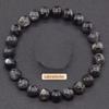 Regali Festivi Bracciale con Perle di Apatite Blu Pietra Naturale Gioielli alla Moda Rilassanti Per Uomo e Donna Accessorio Semplice Versatile per l'Uso Quotidiano