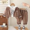 Kids Casual Long-Sleeve Set, Comfortable Daily Wear Outfits