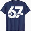 Six Seven 67 Letter Number Print Tshirt Unisex Unisex Retro Minimalist Cotton Short Sleeve Fashion Unisex Daily Streetwear Tops