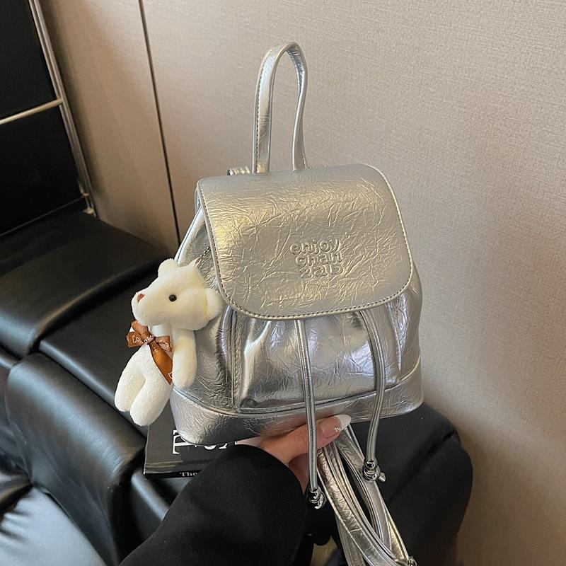 Bucket bag women's 2025 new niche design sense fashion backpack Korean version student schoolbag travel backpack