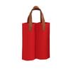 Solid Color Wine Bag Single Double Wine Carrier Bag Simple Felt Bag