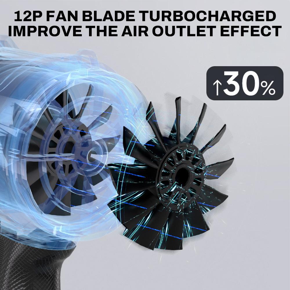 2000W Turbo Fan Violent Air Gun 800g Thrust Stepless Speed High Power Turbofan Leaf Blower Handheld Jet Fan for Makita Battery