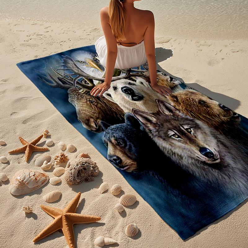 Winged Beasts Of Legend Beach Towel, Super Soft Microfiber, Gift for Her/Him, Birthday, for Pool, Beach, Travel, Home Decor Fan gifts