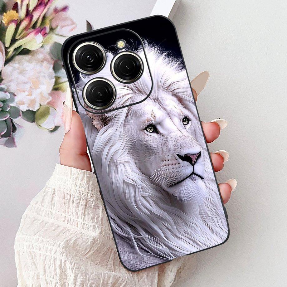 Dragon Koi Fish Landscape Phone Case For Tecno Spark 20 Pro Spark 20 20c 20Pro Plus Back Cover Soft TPU Cartoon Bumper KJ7 KJ6