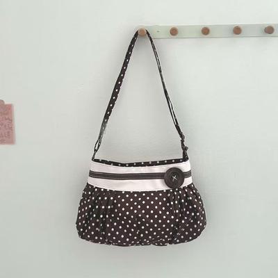 Vintage Polka Dot Bag - Feminine and Laid-back Style, Large Capacity Tote Bag, Fashionable for Daily Commutes, Crossbody Bag