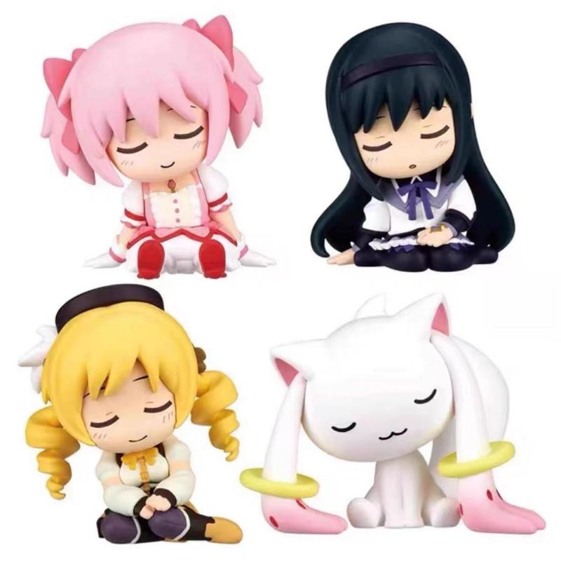 Anime Puella Magi Madoka Magica Tomoe Mami Kaname Madoka Akemi Homura Blind Box Spielzeug Schulter an Schulter Actionfigur Kindergeschenke