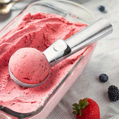 Stainless Steel Dual-purpose Ice Cream Scoop, Ice Cream Spoon, Multi-functional Ball Digger, Ice Cream and Fruit Spoon