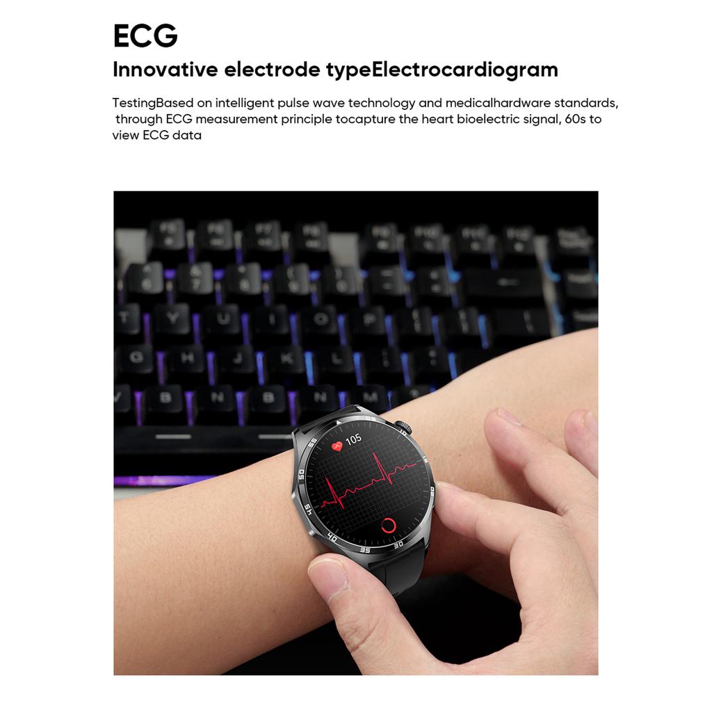 MT300 Smart Watch 1,43 Zoll Herzfrequenz-Schlafmonitor Smartwatch für Männer und Frauen Fitnessuhr mit 50+