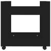 Filing Cabinets Desk Trolley Black 60X45x60 Cm Engineered Wood