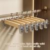 Pants Hangers with Adjustable Non-Slip Clips Anti-Rust Hanging Hook for Trouser Skirts Jeans Clothes Hangers