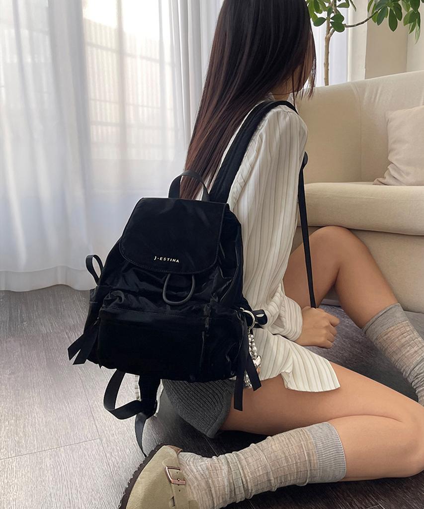 Jestina Ballo Sm Flap Backpack Bk (Jhnehb5Bs129Bk260)