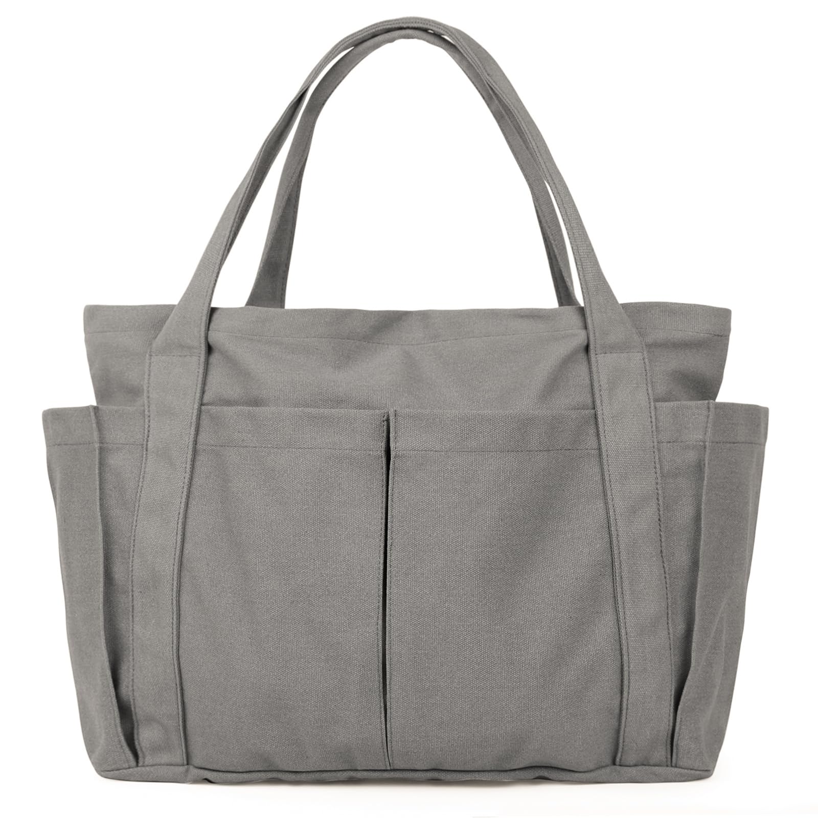 

Tote Canvas Shoulder Large Plain [imeetu] Bag, Mother s Bag, Tote, Women s, Men s, Bag, Grocery, School, Canvas, Capacity, Multifunctional, (L Size, сірий колір
