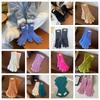 Y2K Candy Color Gloves  Anti-cold Mittens Cute Soft Plush Finger Gloves  Girls