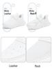 New Style Lightweight Kids' White Mesh Leather Sneakers - Unisex