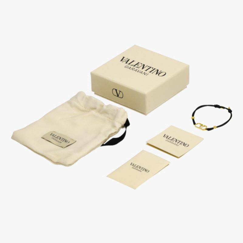Valentino GaraVani V Logo Cotton Bracelet J0x85 rlV Edm