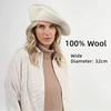 New Big Size L58-60cm Women Men 100% Wool Berets Autumn Winter Oversized 32cm Painter Beret Large Size Female Warm Walking Cap