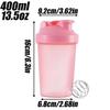 400ML Shaker Bottles Whey Protein Powder Mixer Bottle Sport Water Cups Fitness Gym Shaker Outdoor Portable Plastic Drink Cup