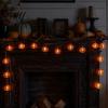Portable Halloween Props String Lights, 10/20 LED Spooky Pumpkin Ghost Fairy Light, Battery Easy Install Hanging Lights Operated for Indoor