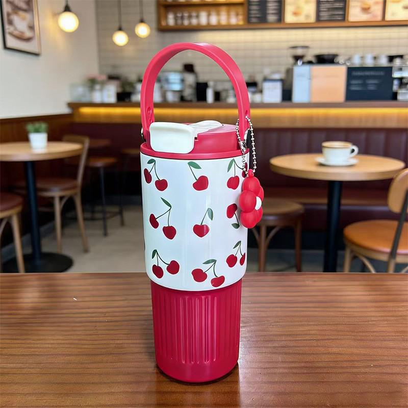 Cross-Border Insulated Cup: 316 Stainless Steel, Large Capacity, Portable, Cartoon Design, Car Coffee Tumbler