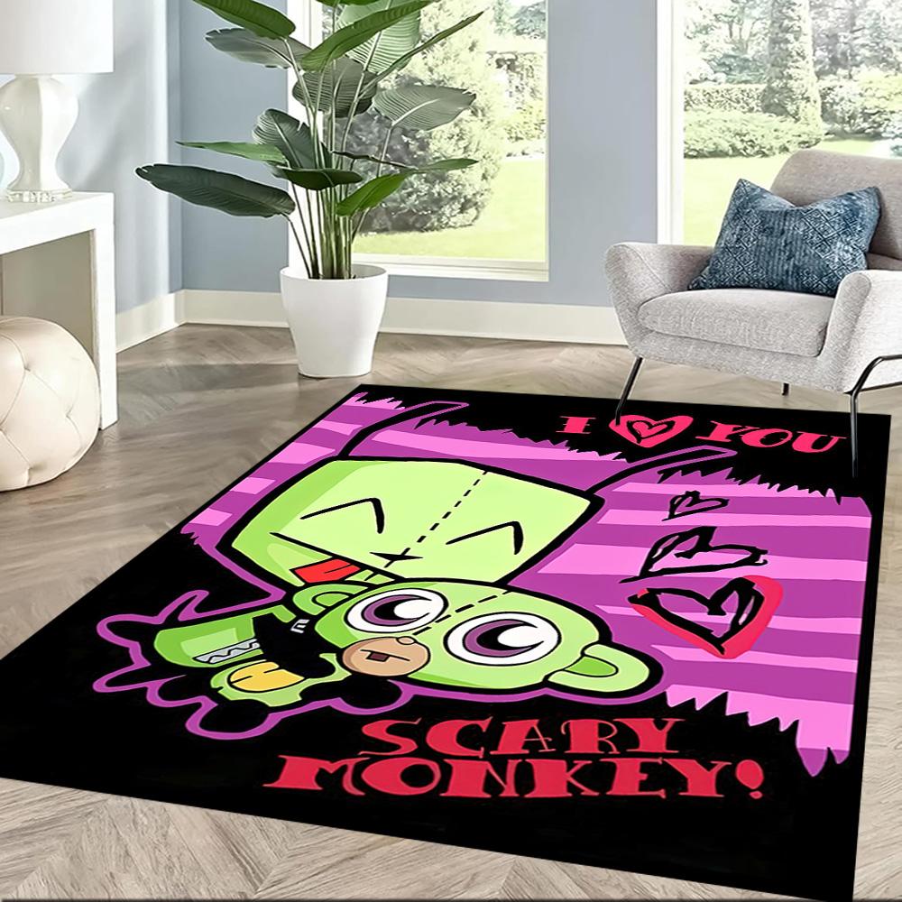 Invader Zim Square rugs are a great choice for living rooms, bedrooms, home décor, and as gifts.