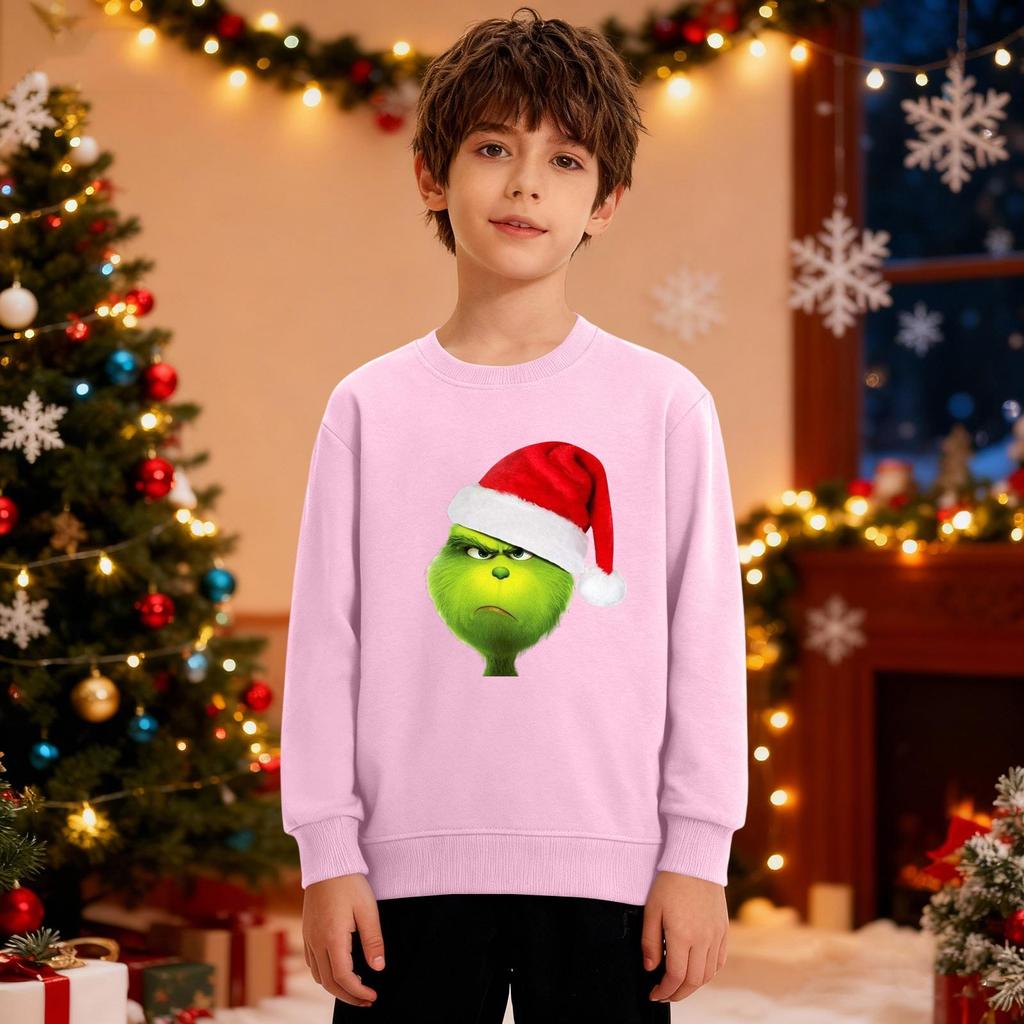 Vánoční mikina Chlapci Dívky Ošklivá Vánoční košile Crewneck Batole Dlouhý rukáv Pulovr Outfit Topy