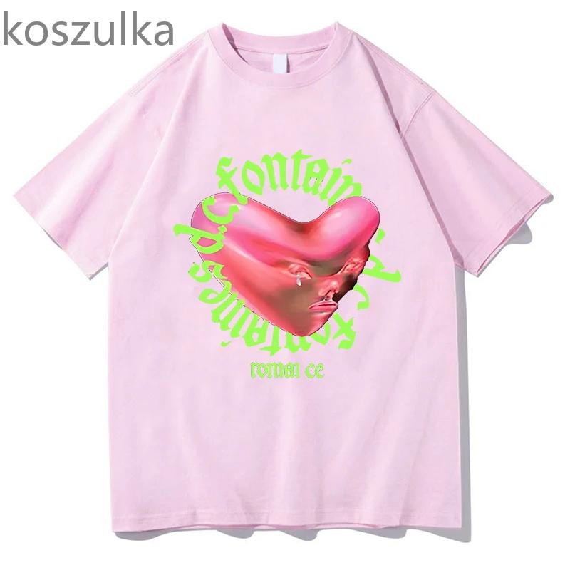 Fontaines D.C.Romance Tour T Shirts Unisex Hip Hop Oversized Tshirt Unisex's Cotton T-shirts Unisex Vintage Streetwear Aesthetic Clothes