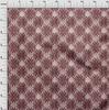 oneOone Cotton Flex Dark Brown Fabric Geometric Sewing Material Print Fabric By The Yard 40 Inch