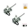 BDP1065-1 2 Pieces Front Left AND Right Door Catch Hinge Brake Stop Check Strap Limiter Lever Arm for BMW 5 Series E34 7 Series E32 51218155698